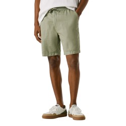Pepe Jeans Pantalón Corto Relaxed Lino Verde Claro Palm Green Hombre