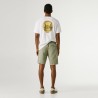 Pepe Jeans Pantalón Corto Relaxed Lino Verde Claro Palm Green Hombre