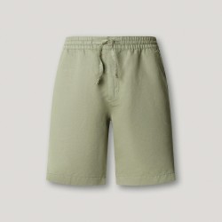 Pepe Jeans Pantalón Corto Relaxed Lino Verde Claro Palm Green Hombre
