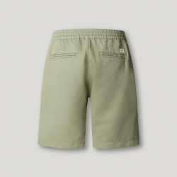 Pepe Jeans Pantalón Corto Relaxed Lino Verde Claro Palm Green Hombre