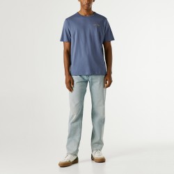 Pepe Jeans Camiseta Sion Tee Azul Washed Navy Blue Hombre