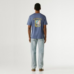 Pepe Jeans Camiseta Sion Tee Azul Washed Navy Blue Hombre