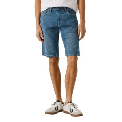 Pepe Jeans Pantalón Corto Slim Gymdigo Track Azul Oscuro Denim Hombre