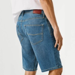 Pepe Jeans Pantalón Corto Slim Gymdigo Track Azul Oscuro Denim Hombre