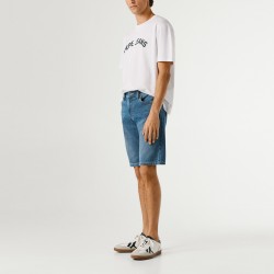 Pepe Jeans Pantalón Corto Slim Gymdigo Track Azul Oscuro Denim Hombre