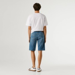 Pepe Jeans Pantalón Corto Slim Gymdigo Track Azul Oscuro Denim Hombre