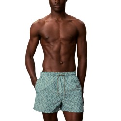 Calvin Klein Bañador Drawstring Coverde Verde Icon Cotton Emblem Sea Spray Hombre