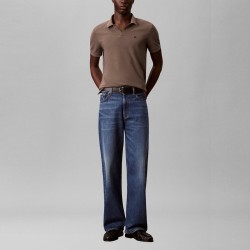 Calvin Klein Polo Canale Marrón Warm Oak Hombre