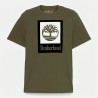 Timberland Camiseta Stack Logo Verde Green Hombre