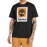 Timberland Camiseta Stack Logo Negro Black Hombre