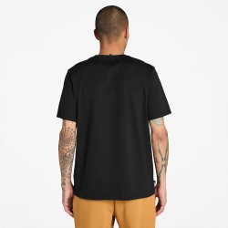 Timberland Camiseta Stack Logo Negro Black Hombre