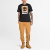 Timberland Camiseta Stack Logo Negro Black Hombre