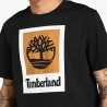 Timberland Camiseta Stack Logo Negro Black Hombre