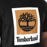 Timberland Camiseta Stack Logo Negro Black Hombre