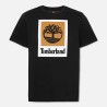 Timberland Camiseta Stack Logo Negro Black Hombre