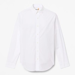 Timberland Camisa Long Sleeve Stretch Blanco Pop White Hombre