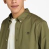 Timberland Camisa Long Sleeve Stretch Verde Pop Mdgry Hombre
