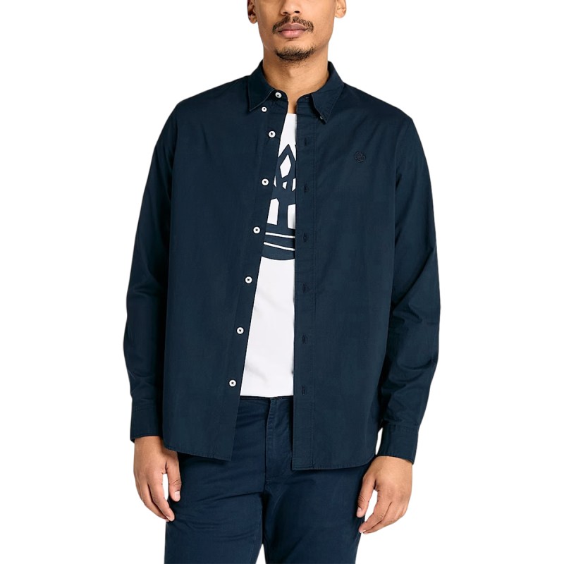 Timberland Camisa Long Sleeve Stretch Azul Marino Pop Navy Hombre