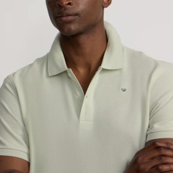 Silbon Polo Clasico Liso Verde Claro Hombre