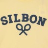 Silbon Camiseta Raqueta Media Amarillo Hombre