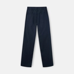 Silbon Pantalón Sport Jogger Lino Azul Oscuro Navy Hombre