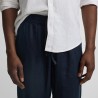 Silbon Pantalón Sport Jogger Lino Azul Oscuro Navy Hombre