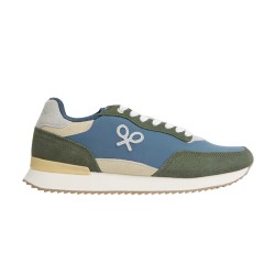 Silbon Zapatilla Running Raqueta Verde Azul Hombre