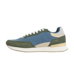 Silbon Zapatilla Running Raqueta Verde Azul Hombre