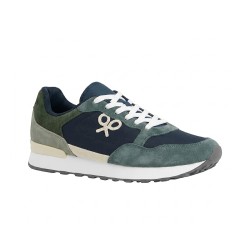 Silbon Zapatilla Running Style Verde Azul Marino Hombre