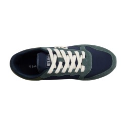 Silbon Zapatilla Running Style Verde Azul Marino Hombre