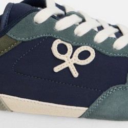 Silbon Zapatilla Running Style Verde Azul Marino Hombre