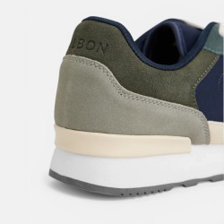 Silbon Zapatilla Running Style Verde Azul Marino Hombre