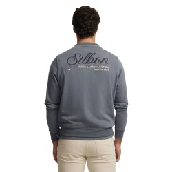 Silbon Sudadera Creative Dept Azul Grisaceo Indigo Hombre