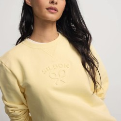 Silbon Sudadera Clasico Amarillo Mujer