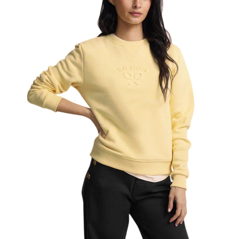 Silbon Sudadera Clasico Amarillo Mujer