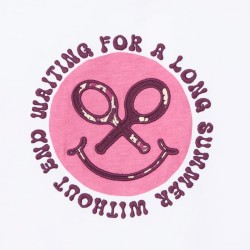 Silbon Camiseta Smile Estampado Blanco Mujer