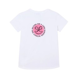 Silbon Camiseta Smile Estampado Blanco Mujer
