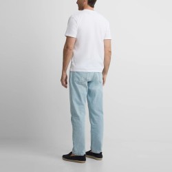 Silbon Camiseta Minilogo Blanco Hombre