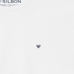Silbon Camiseta Minilogo Blanco Hombre