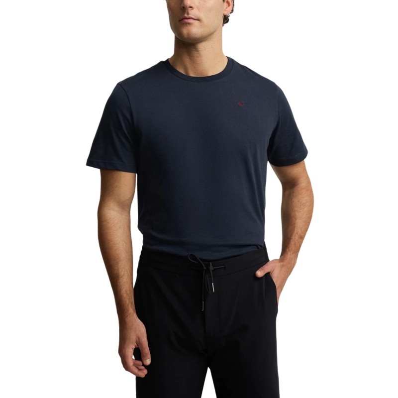 Silbon Camiseta Minilogo Azul Marino Hombre