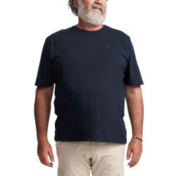 Silbon Camiseta Minilogo Azul Marino Hombre