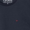 Silbon Camiseta Minilogo Azul Marino Hombre