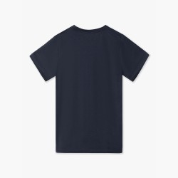 Silbon Camiseta Minilogo Azul Marino Hombre