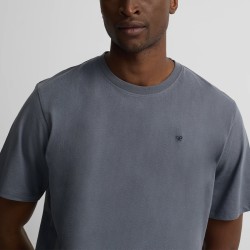 Silbon Camiseta Minilogo Azul Grisaceo Medio Hombre
