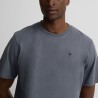 Silbon Camiseta Minilogo Azul Grisaceo Medio Hombre