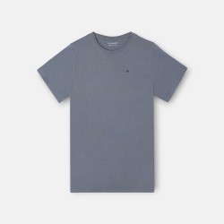 Silbon Camiseta Minilogo Azul Grisaceo Medio Hombre