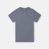 Silbon Camiseta Minilogo Azul Grisaceo Medio Hombre