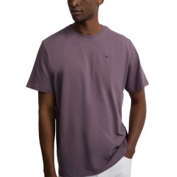 Silbon Camiseta Minilogo Morado Burdeos Hombre