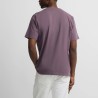 Silbon Camiseta Minilogo Morado Burdeos Hombre