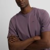 Silbon Camiseta Minilogo Morado Burdeos Hombre